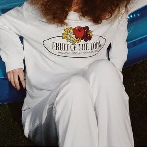 ZARA FRUIT OF THE LOOM Collab Oversized Sweatshirt